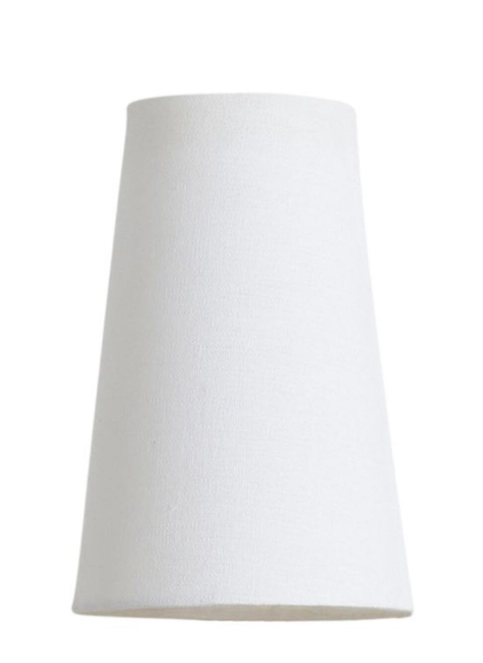 8 White Rejuvenation Sconce Light Chandelier Lamp Shades Ansel Fabric Cone
